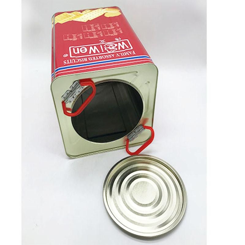 Big Tin Container Packaging Biscuit Danish Cookies Boxes