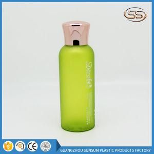 Facial Toner Plastic Shampoo Bottle with Gold Chrome Screw Lid