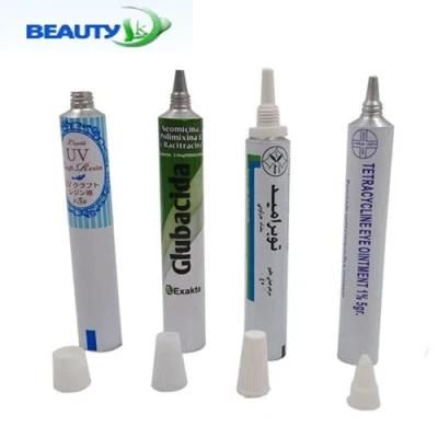 Aluminum Collapsible Pharmaceutical Packaging Tubes for Dermatitis Flat