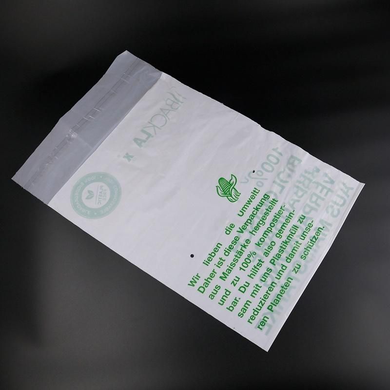 Custom Biodegradable Mailer Bag PLA Pbat Corn Starch Express Bag