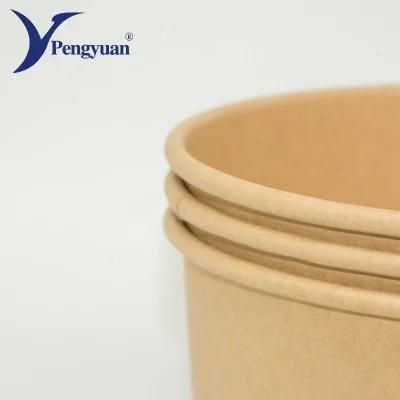 Paper Disposable Food Container Kraft Paper Bowl Food Bowl