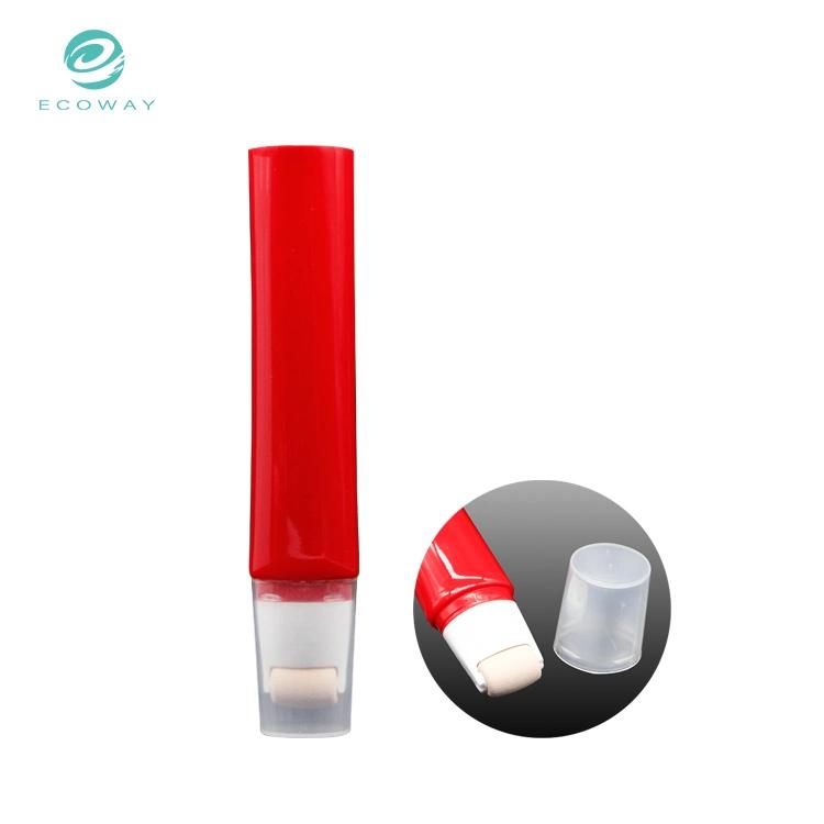 Squeeze Cosmetic Packaging Sponge Roller Plastic Tube for Bb Cream