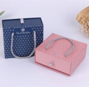 Custom Drawer Paper Gift Box with Handle