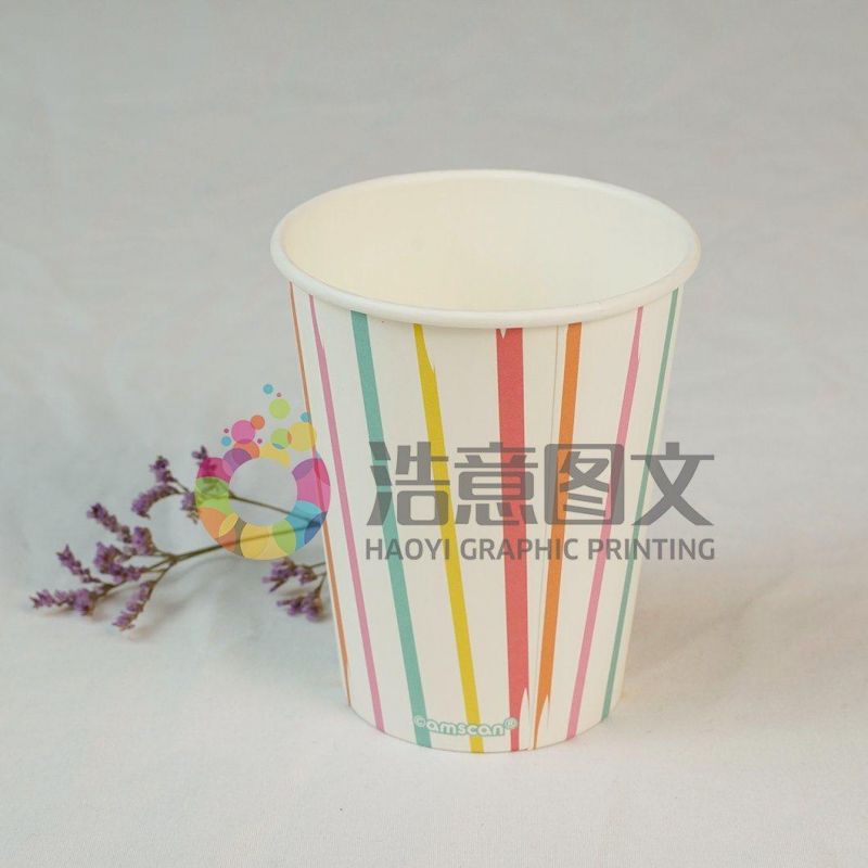 China Wholesale Company Single Layer Paper Cup Offset Printing Packaging