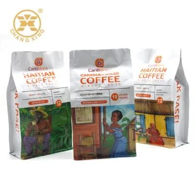 Custom Printing Stand up Coffee Bag with Valves