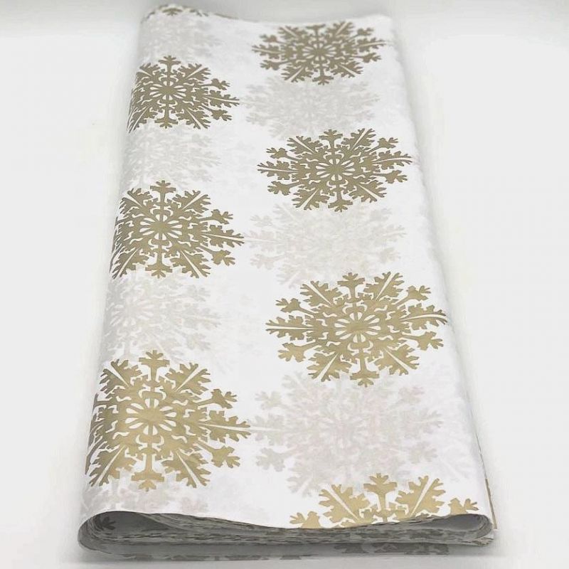 500*750mm Fsc Approved Printing Wrapping Tissue Golden Luxury Packing Paper