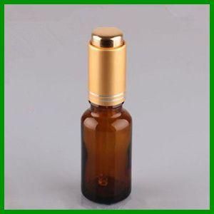 10ml Amber Essential Oil Glass with Golden Pressing Cap