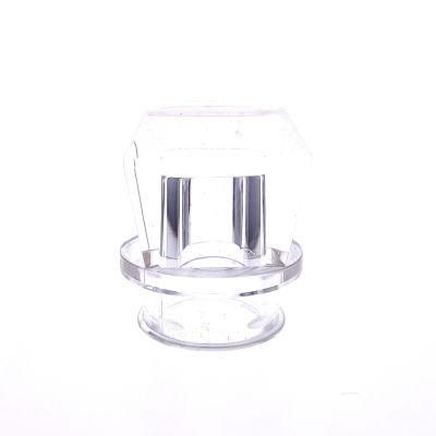 Custom Metal Label Glass Perfume Bottle 50ml Square Clear Spray Bottle