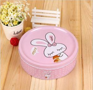 Pink Bunny Design Style Moon Cake Gift Packaging Tin Box