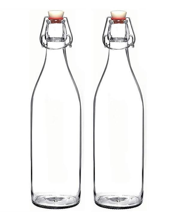 16oz Clear Swing Top Kombucha Glass Bottles