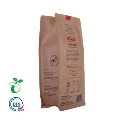 Eco Friendly Corn Starch Based Zip Lock Packaging Oxo Compostable Biodagradable Kraft Paper Coffee Tea Bag