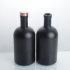 Cork Stopper Top Black Color Liquor Vodka Oslo Glass Bottle