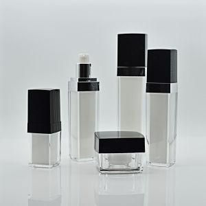 Square Acrylic Pump Bottle, Lotion Pump Bottle for Eye Serum/Skincare Lotion