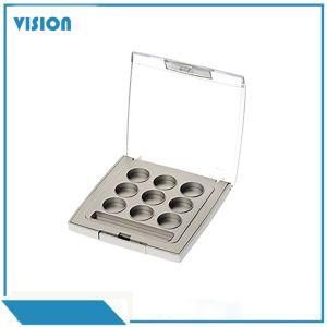Y089-5 Square Shape 9 Color Eyeshadow Case Plastic Compact Box