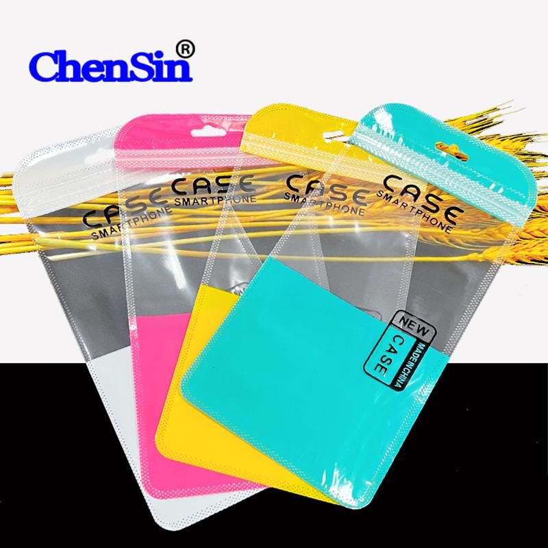 Cellphone Cover Plastic Bag with Printed Mobile Case Zipper Bag