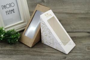 Simple Paper Box with Clear Window for Sandwich