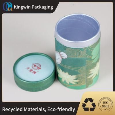 Recycled Round Kraft Round Tube Cylinder Paper Gift Belt Box