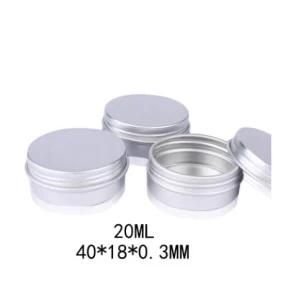 Screen Printing Aluminum Tin Can Cosmetic Jar with Screw Lid