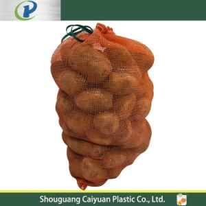 Drawstring Tubular Virgin PE Plastic Mono Leno Net Bag PP Onion Vegetable Mesh Bag