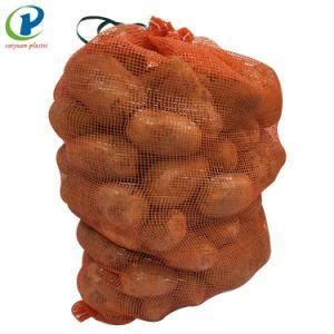 PP Leno Fruit Onion Woven Mesh Drawstring Bag