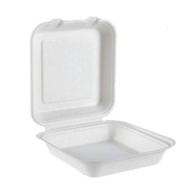 Disposable Biodegradable Compostable Eco Friendly Sugarcane Bagasse Food Container