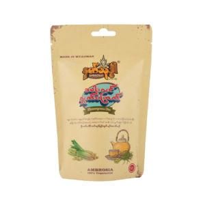 Custom Printed Recyclable Kraft Paper Logo Zip Lock Compostable Zipper Tea Coffee Food Packaging Biodegradable Bag