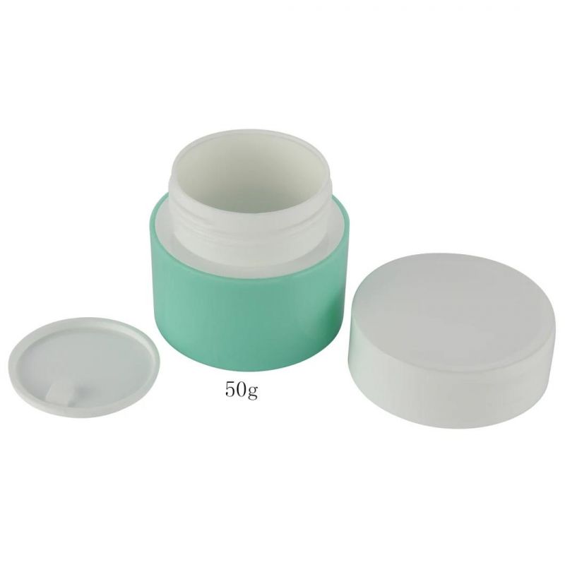 50ml PP Plastic Cream Cosmetic Jar with Lids Wholesale Cosmetic Packaging Box Cream Acrylic Jar