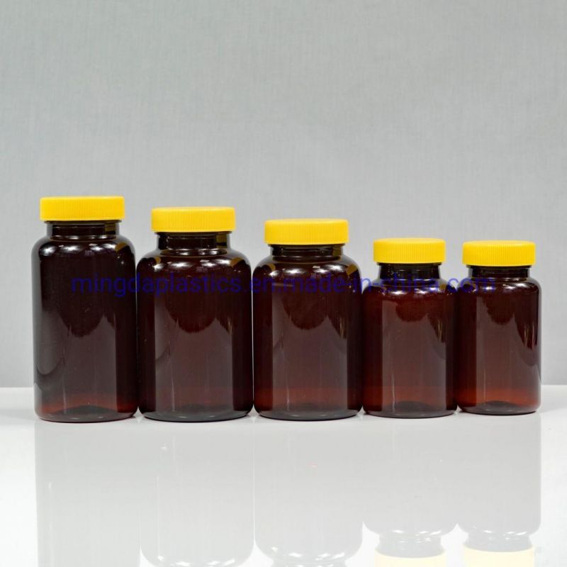 200ml Pharmaceutical Plastic Pill /Capsule Packaging Glossy Bottle Supplier