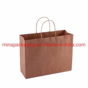 China Manufacturers Wholesale Custom Printing Cheap Shopping Recycled Brown Kraft Paper Bags for Grocery