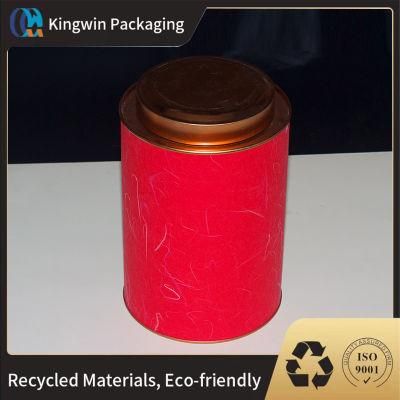 Custom Window Cylinder Tea / Coffee / Health Products Tubes Purple Design Gift Box