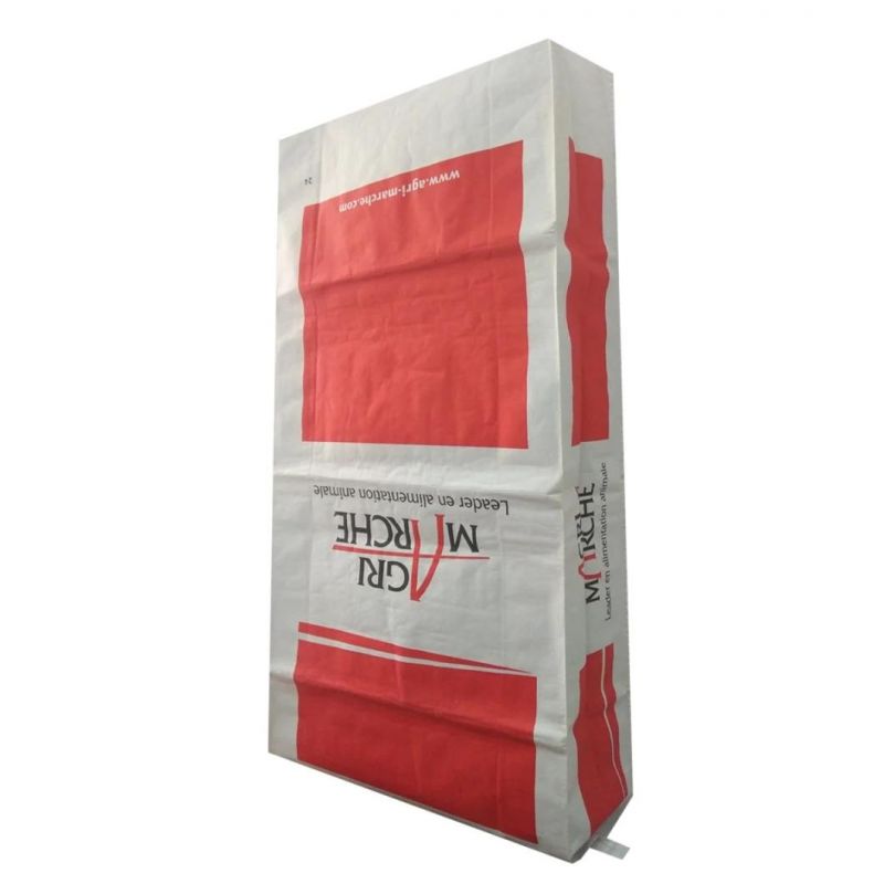 20kg Animal Feed Plastic Packaging Paper Laminated PP Woven Bag