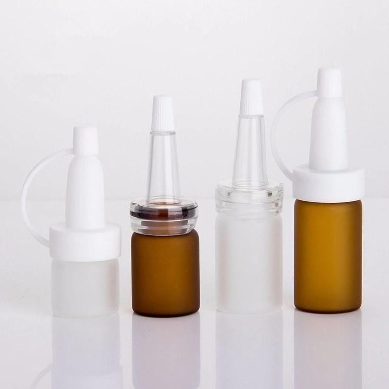 Amber Essential Oil Perfume Glass Dropper Bottle with Child-Proof Cap for Cosmetic Essential Oil and Skin Cream