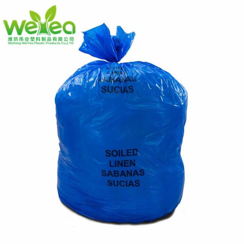 LLDPE Big Disposable Plastic Black Blue Garbage Bags