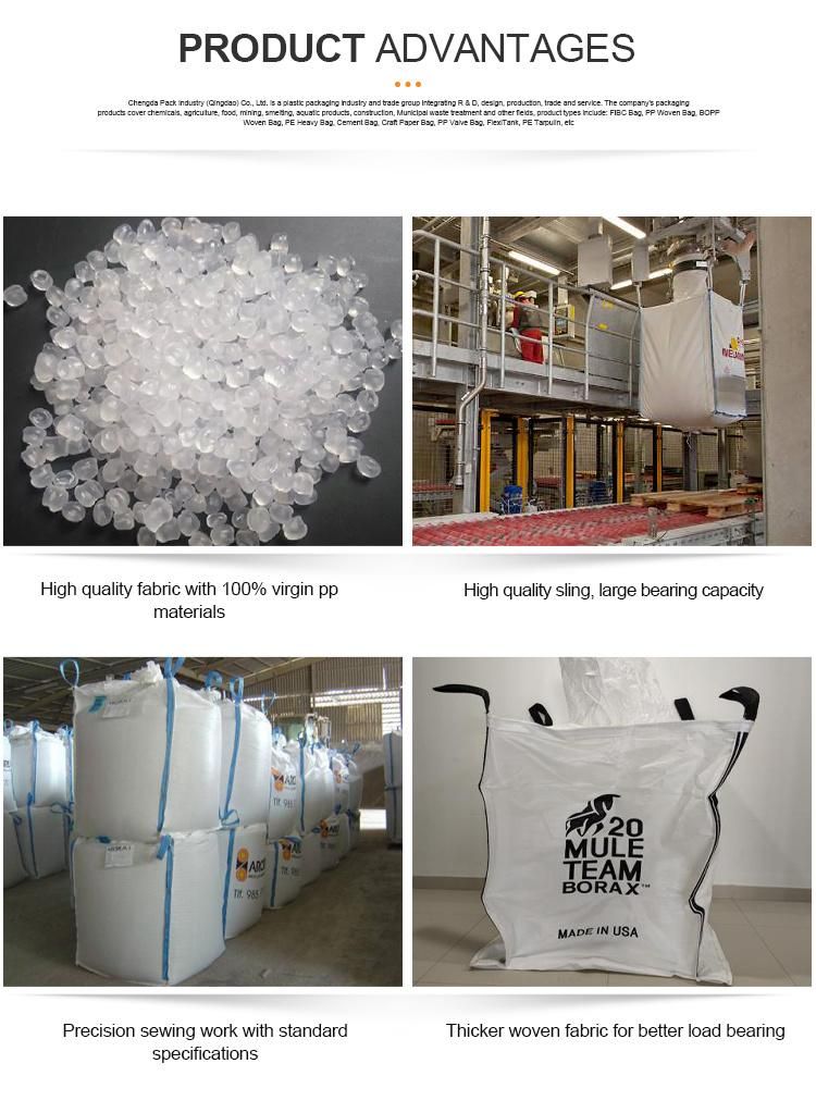 100% New Material PP Bulk Bag Woven Big Bag