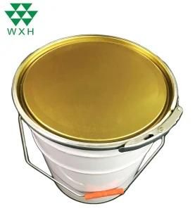 20L Metal Chemical Paint Tin Pail with Lock Ring and Handle