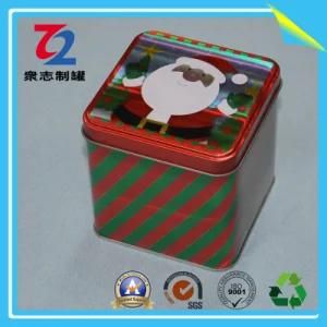 Small Square Tin Jar for Gift