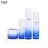 Empty Luxury Custom Cosmetic Packaging Skincare 120ml 100ml 40ml 50g Blue Glass Lotion Bottles