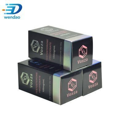 Shiny Laser Hologram Silver Pharma Labs Steroid Bottle Sticker 10ml Vial Box