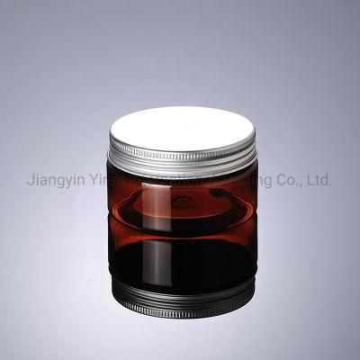 100ml Brown Amber Plastic Jar Used in Body Lotion Face Cream