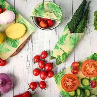 Eco Friendly Sustainable Organic Bowl Cover Resuable Fabric Beeswax Food Wrap