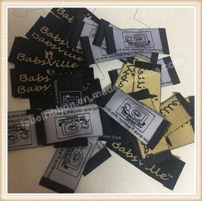 Wholesale Garment Woven Label Customized Clothing Silk Screen Label Printing