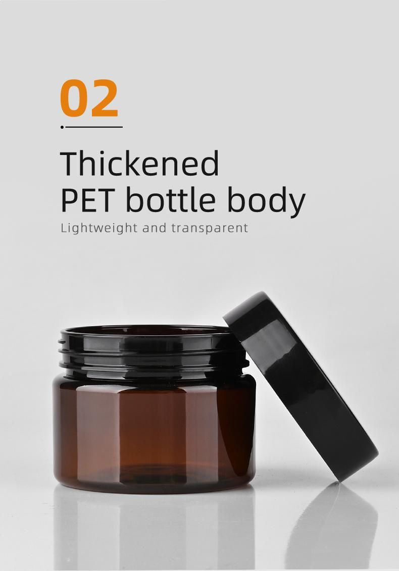 150ml Cream Jar Clear Pet Plastic Cosmetic Cream Jar Cosmetic Container