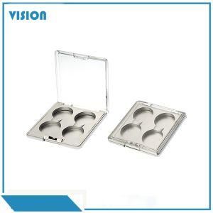 Y093-1 Square Shape Empty 4 Color Eyeshadow Case Plastic Cosmetic Box
