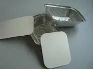 Aluminium Foil Containers Laminated Paper Board Lids Covers