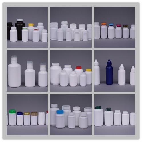 Plastic Pet Red Round Bottle for Medicine/Cosmetic Packaging