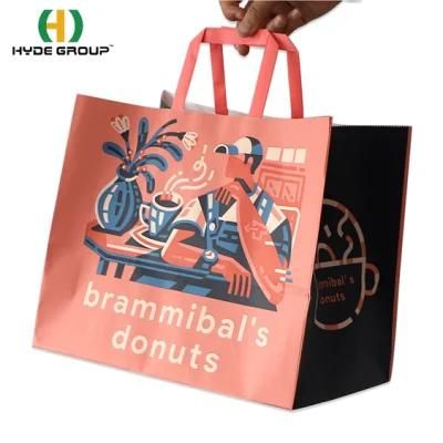 Custom OEM Big Capacity Colorful Printing Paper Bag for Cake Groceries