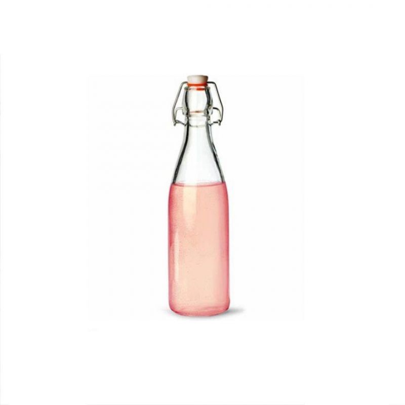 500ml Round Empty Juice Beverage Milk Kombucha Glass Bottles with Swing Top