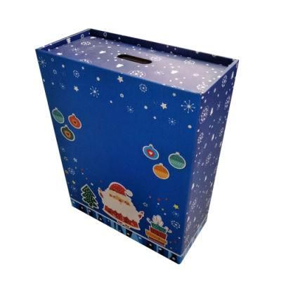 Good Quality Paper Packing Box with Santa Claus Printing Outside