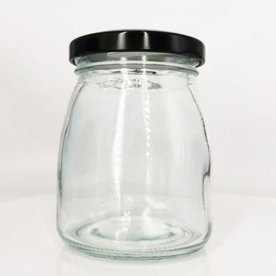 50ml 100ml 150ml 200ml Pudding Yogurt Jam Glass Jar with Tinplate Screw Cap