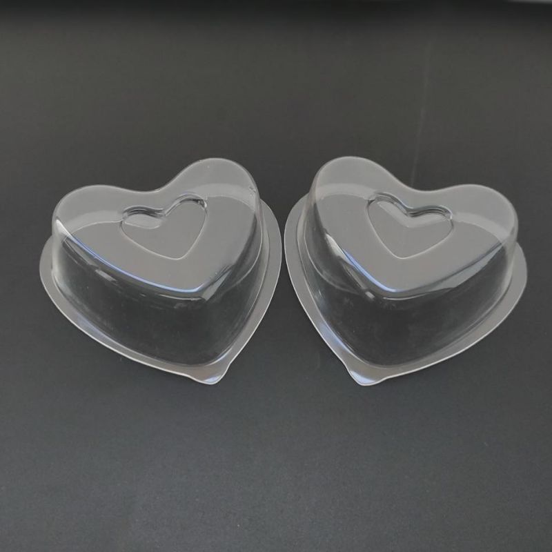 Clear Heart Shape Plastic Box Blister Small Tray